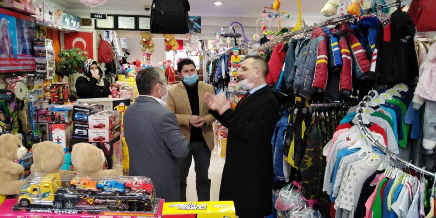 Yeniden Refah esnaf ziyareti yaptı