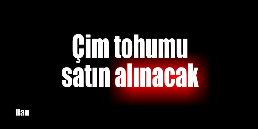 Çim tohumu satın alınacak