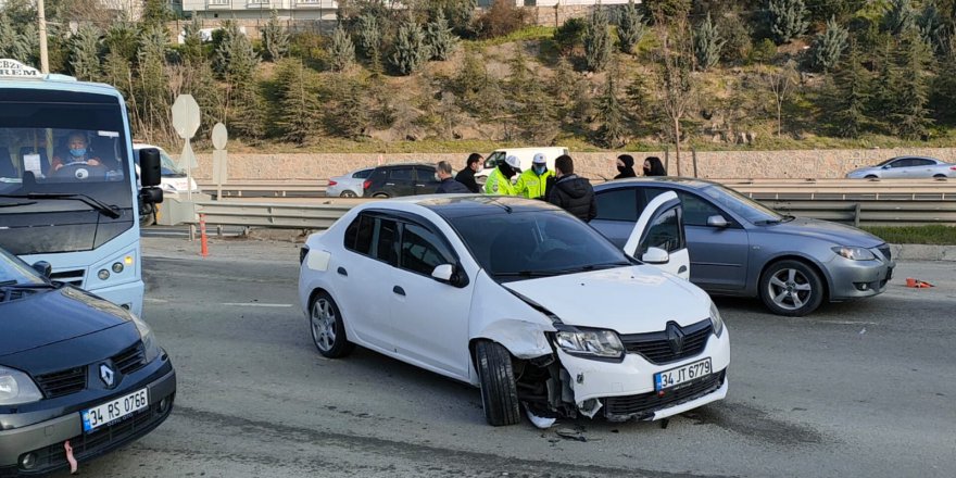 Zincirleme kaza: 1 kişi yaralandı