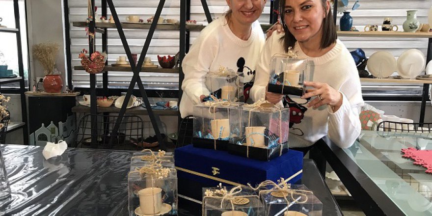 Girişimci iki kadın "Sanat Aşkıyla” atölye kurdu
