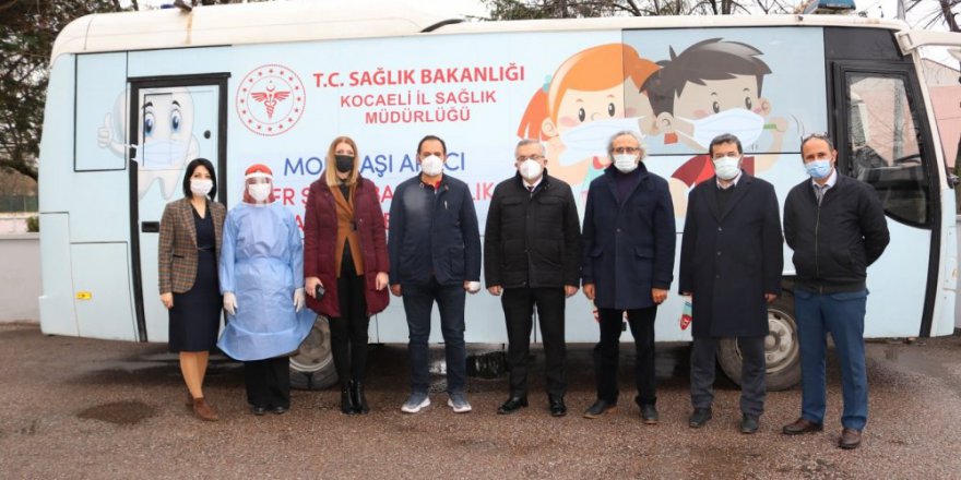 Kocaeli’nde mobil aşılama aracı işbaşında