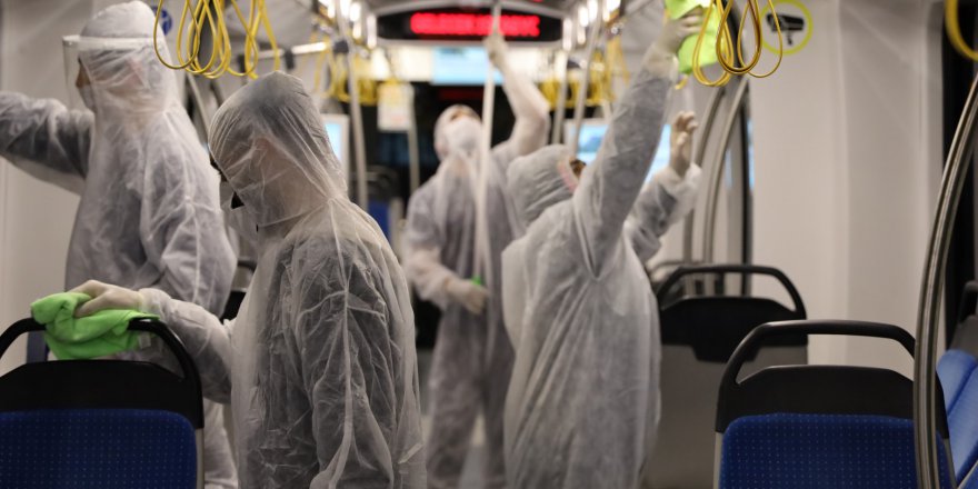 Tramvayla hijyenik güvenli yolculuk