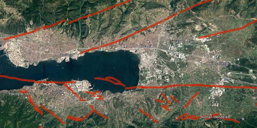 Kocaeli’nin fay haritası