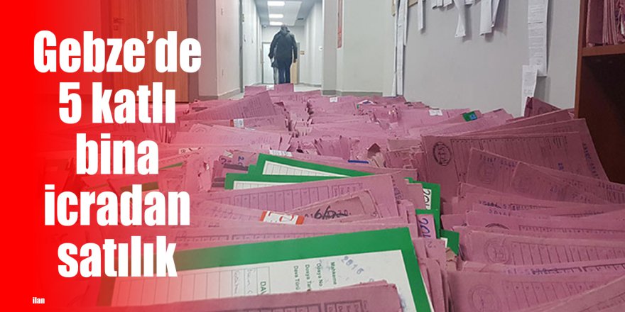 Gebze’de 5 katlı bina icradan satılık