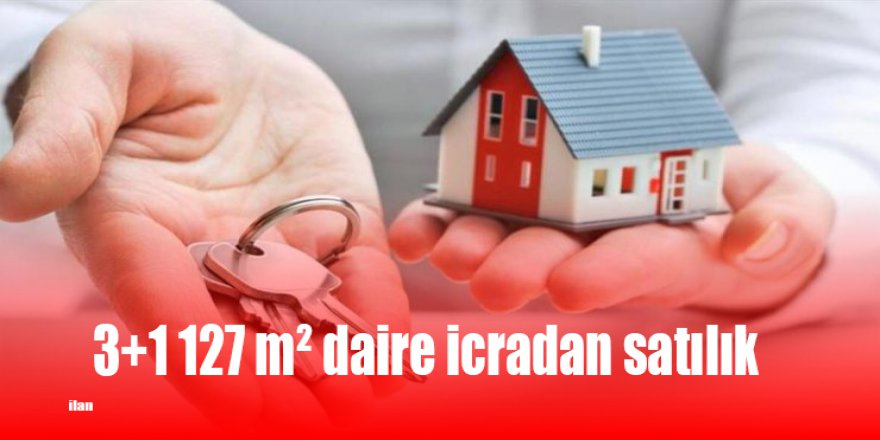 3+1 127 m² daire icradan satılık