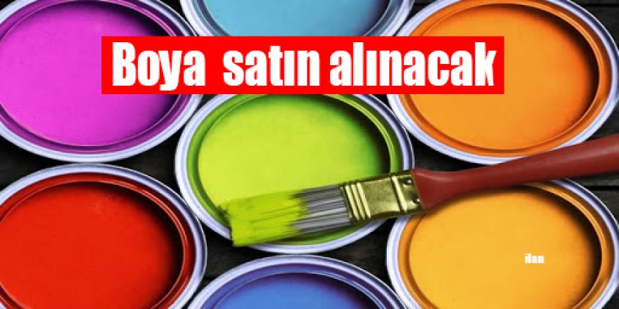 Boya  satın alınacak