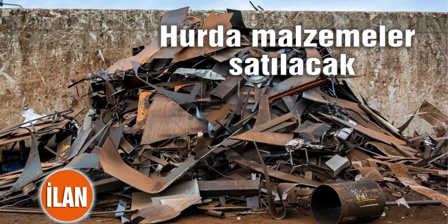 Hurda malzemeler satılacak