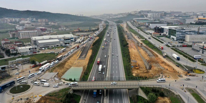 Gebze’deki çalışmalar  Kuzey yan yolda yoğunlaştı