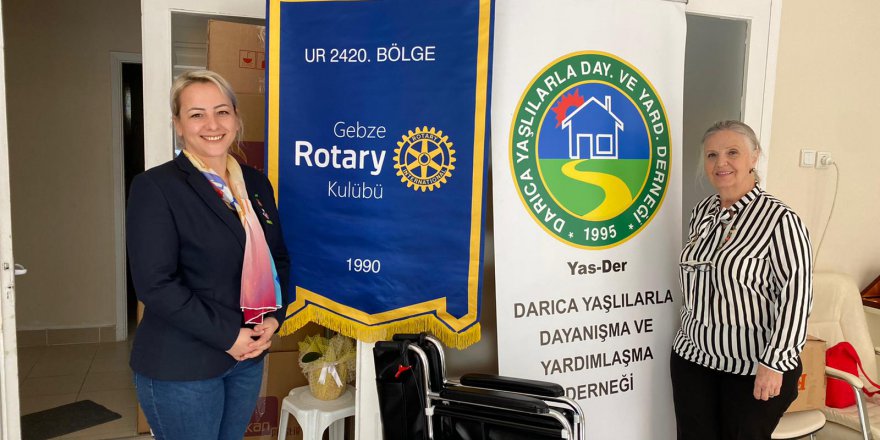 Gebze Rotary’den YAS-DER’e destek!