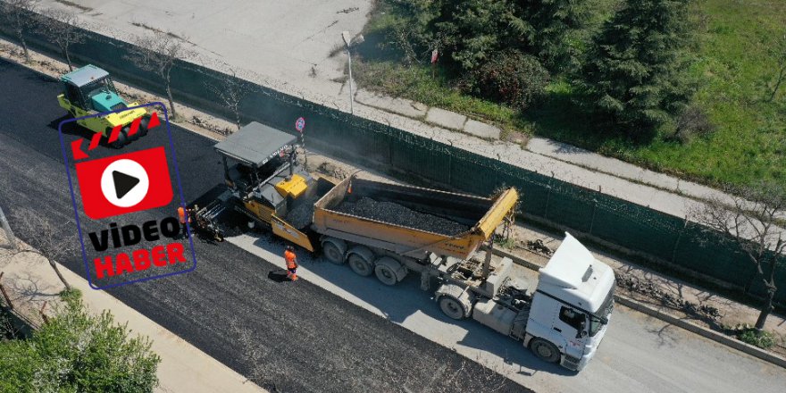 Ankara Caddesi'nde üstyapı çalışması