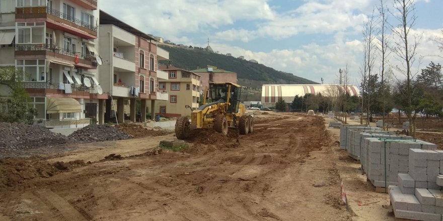 Sahil yolu yapımına başlandı