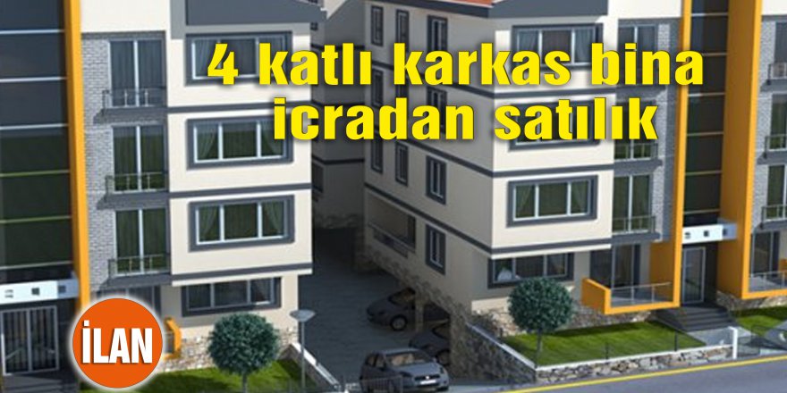 4 katlı karkas bina icradan satılık