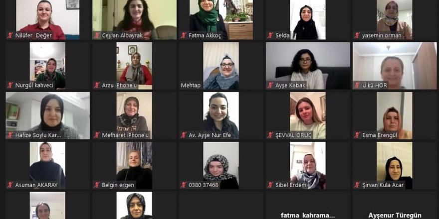 AK Partili kadınlardan online toplantı
