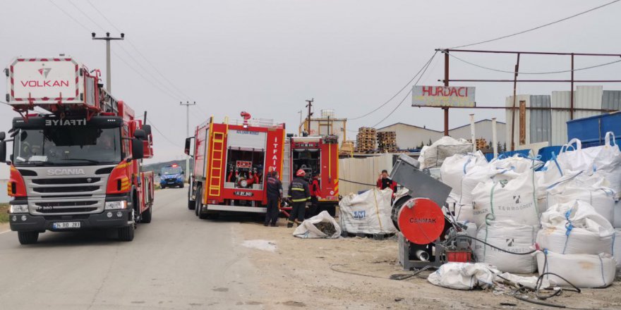 Gebze'de geri dönüşüm tesisinde yangın