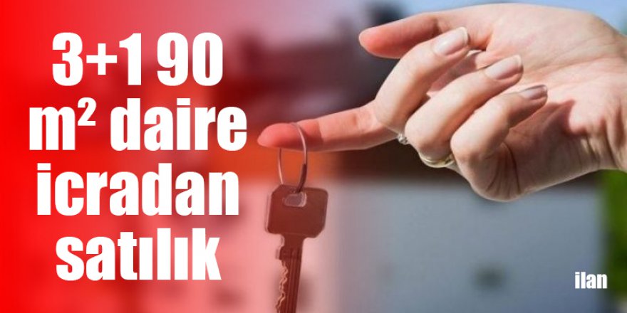 3+1 90 m² daire icradan satılık