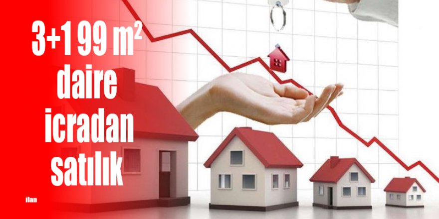 3+1 99 m² daire icradan satılık
