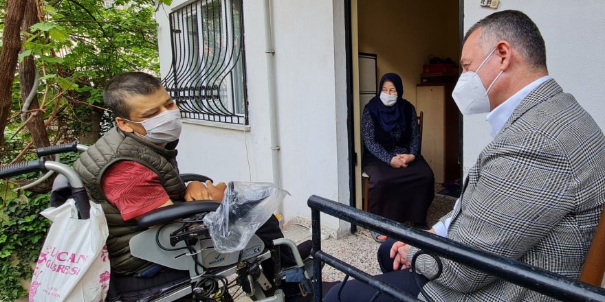 Büyükakın, serebral palsi  hastasını yalnız bırakmadı