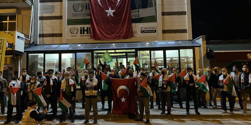 İsrail'in Mescid-i Aksa saldırıları  Kocaeli'de protesto edildi