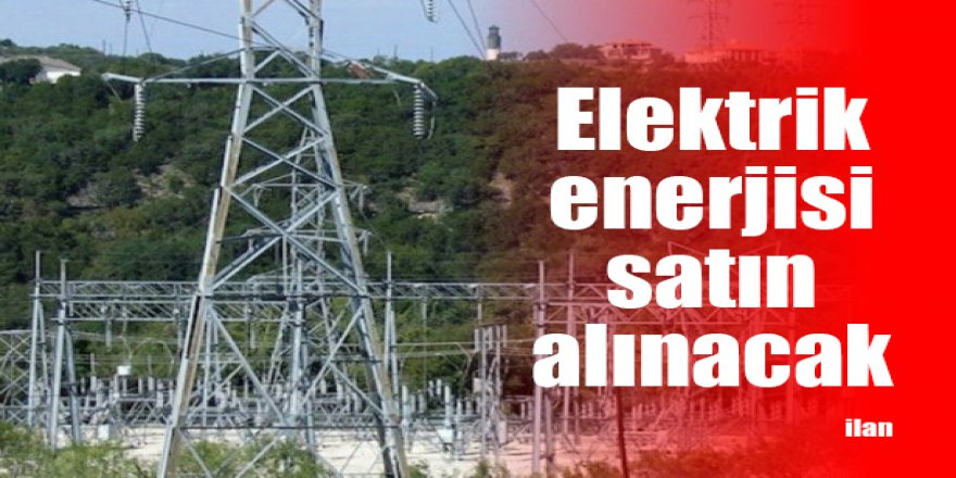Elektrik enerjisi satın alınacak