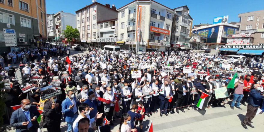İsrail Dilovası’nda protesto edildi