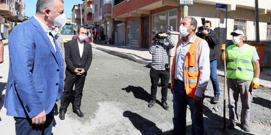 Çalışmaları yerinde inceledi