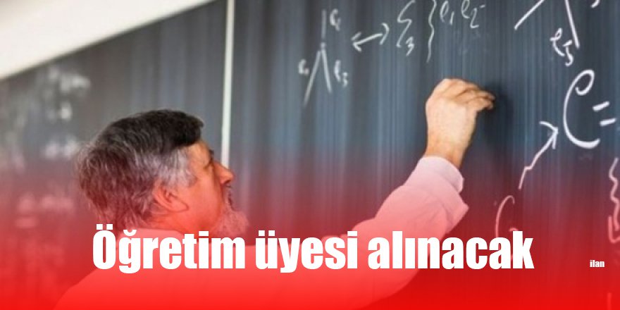 Öğretim üyesi alınacak