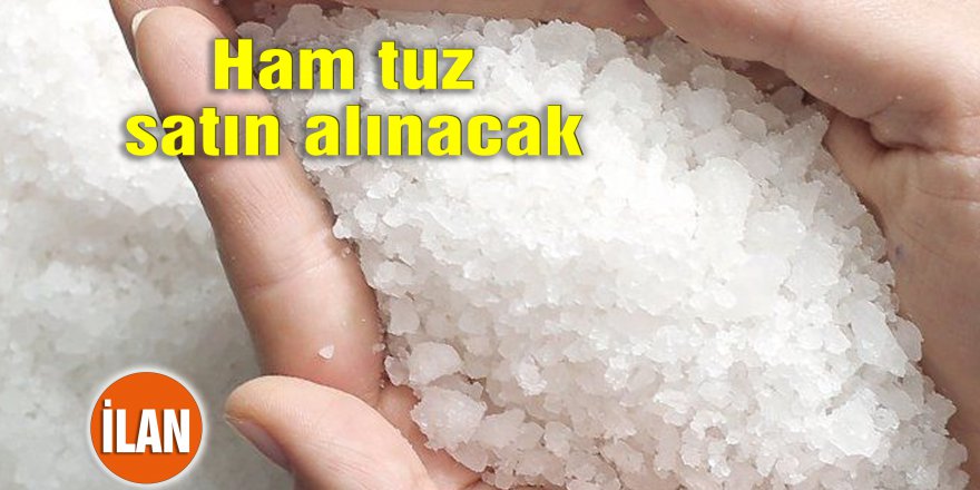 Ham tuz satın alınacak