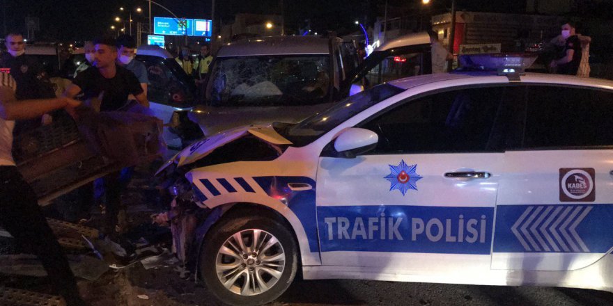 Alkollü sürücü kaza yaptı: 2 yaralı