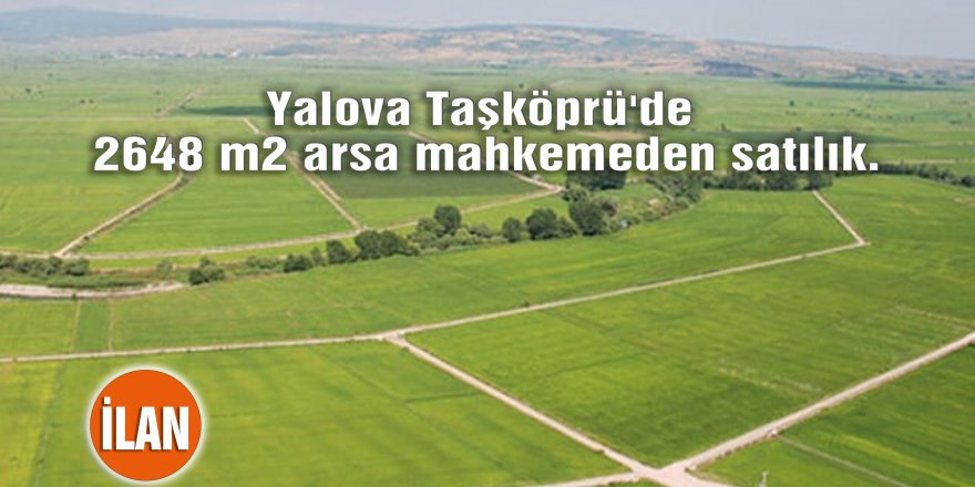 2648 m2 arsa mahkemeden satılık