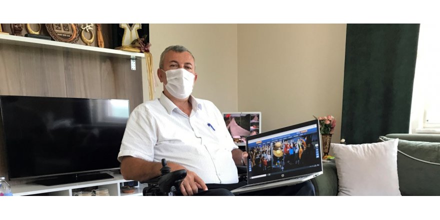 Büyükakın’dan engelli  Muhtara bilgisayar