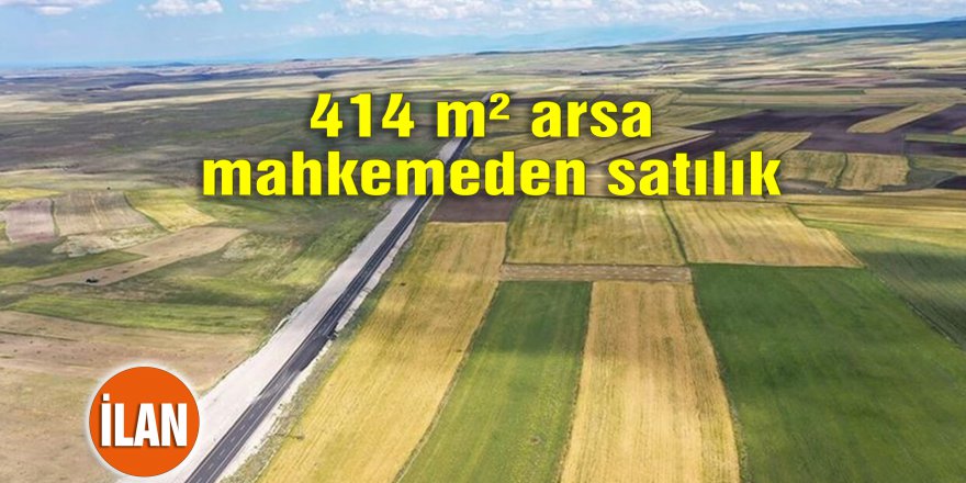 414 m² arsa mahkemeden satılık