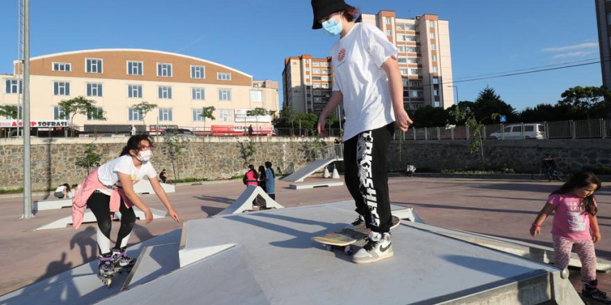 Skate Park’ta ilk test Gebzeli gençlerden