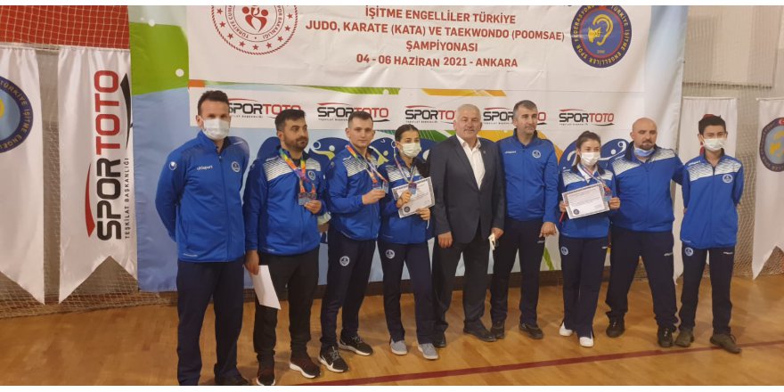 Karateciler engel tanımadı