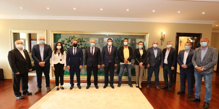 Başkan Büyükgöz’e konuk heyet