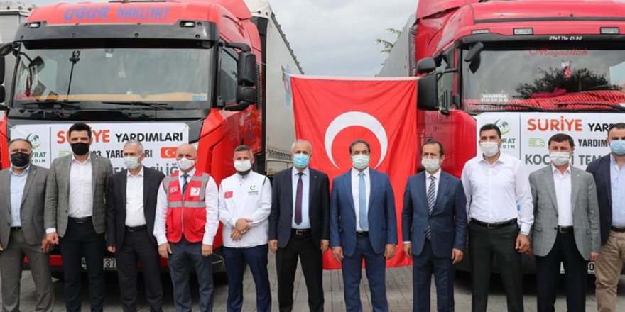 Gebze’den Suriye’ye 10 yardım tırı