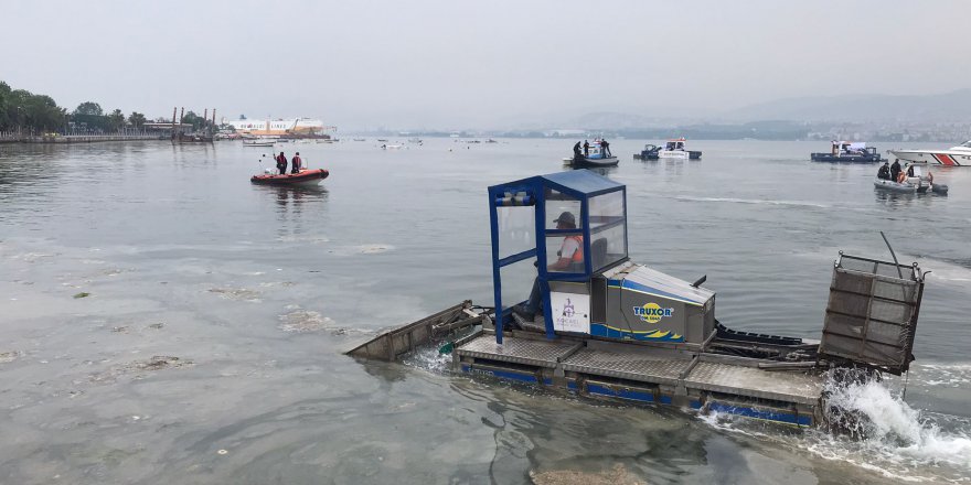 Körfezde müsilaj temizleme çalışmaları devam ediyor