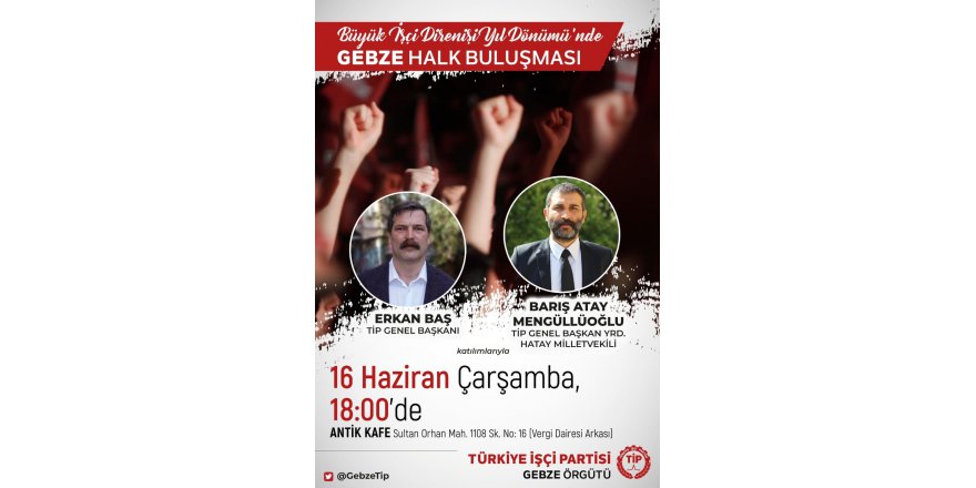 Erkan Baş büyük direnişin 51’nci yıldönümünde geliyor