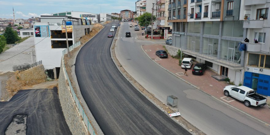 Fatih Caddesi'nde asfalt serildi