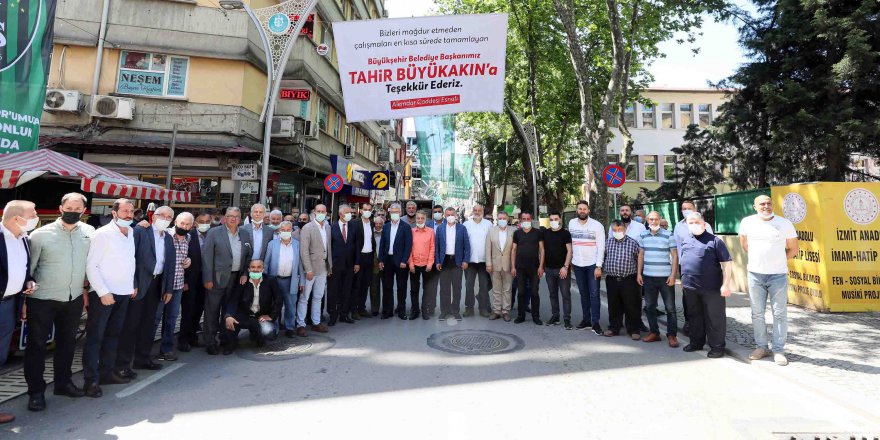 Alemdar esnafından Başkan Büyükakın’a teşekkür