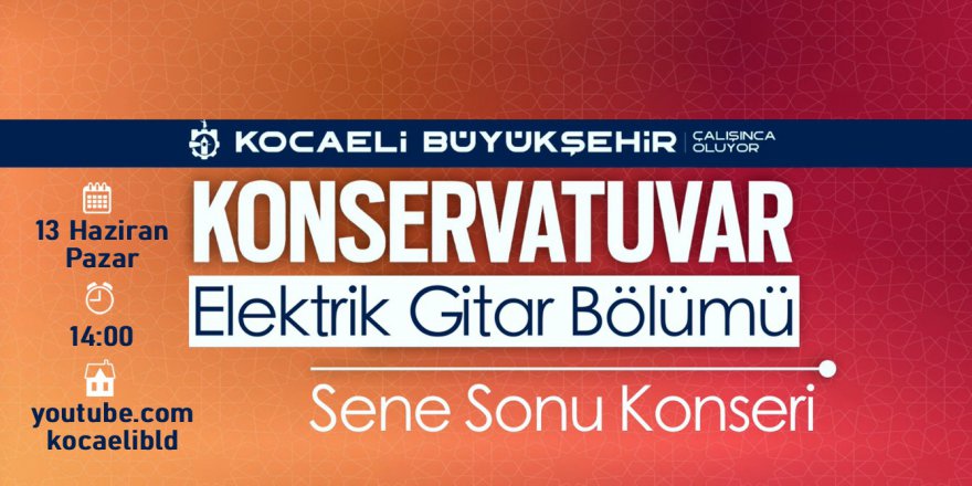 Konservatuvar Elektrik Gitar Bölümü öğrencilerinden yılsonu konseri
