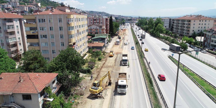 Tramvay hattında hummalı çalışma