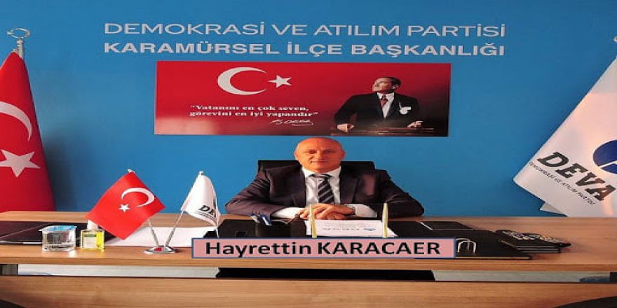 DEVA Partisi ilçe başkanı görevinden istifa etti