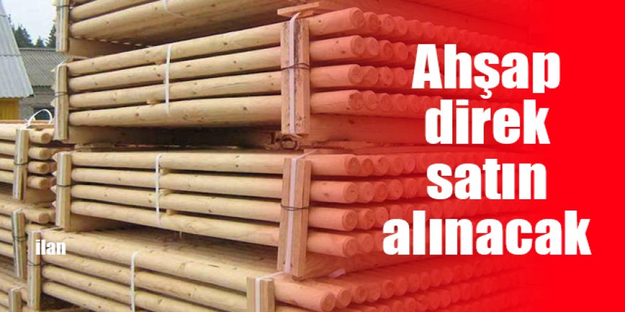 Ahşap direk satın alınacak
