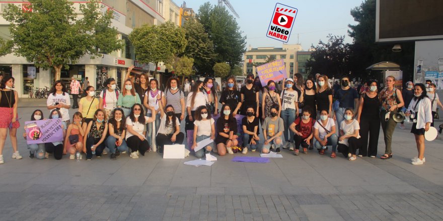 Kadınlar sözleşmeden çıkılmasını protesto etti