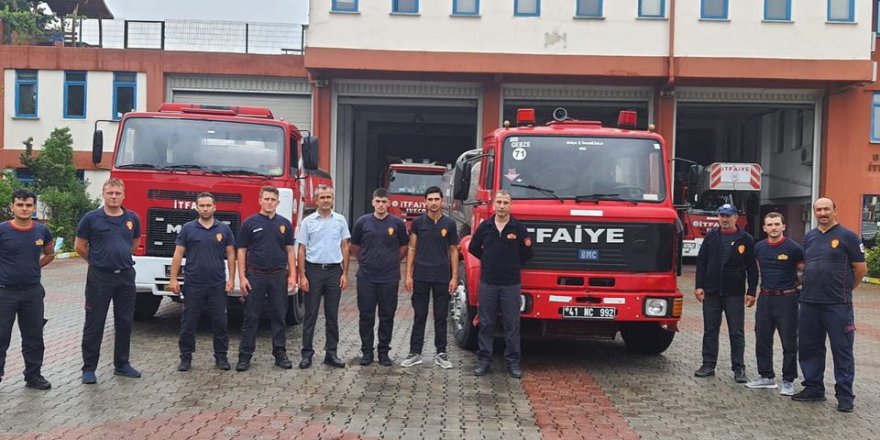 Kocaeli İtfaiyesi’nden Düzce’ye yardım eli