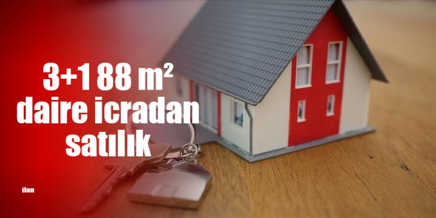 3+1 88 m² daire icradan satılık