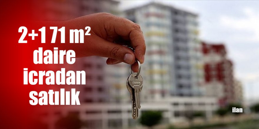 2+1 71 m² daire icradan satılık