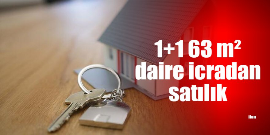 1+1 63 m² daire icradan satılık