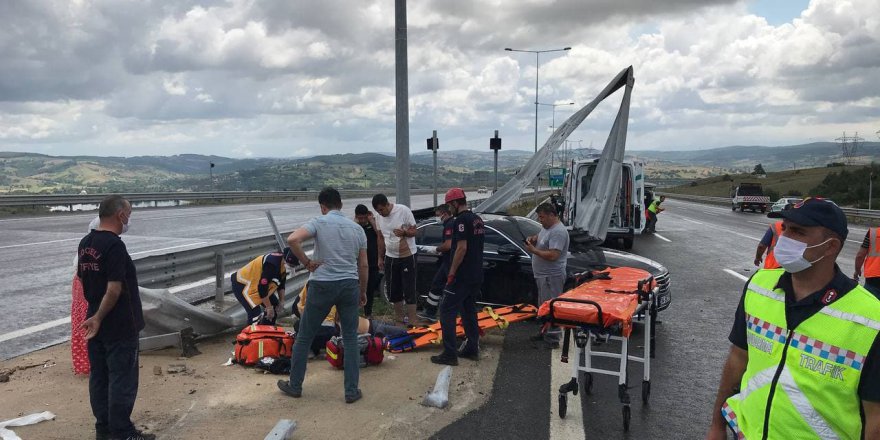 Kuzey Marmara Otoyolu'nda trafik kazası: 1 ölü, 4 yaralı