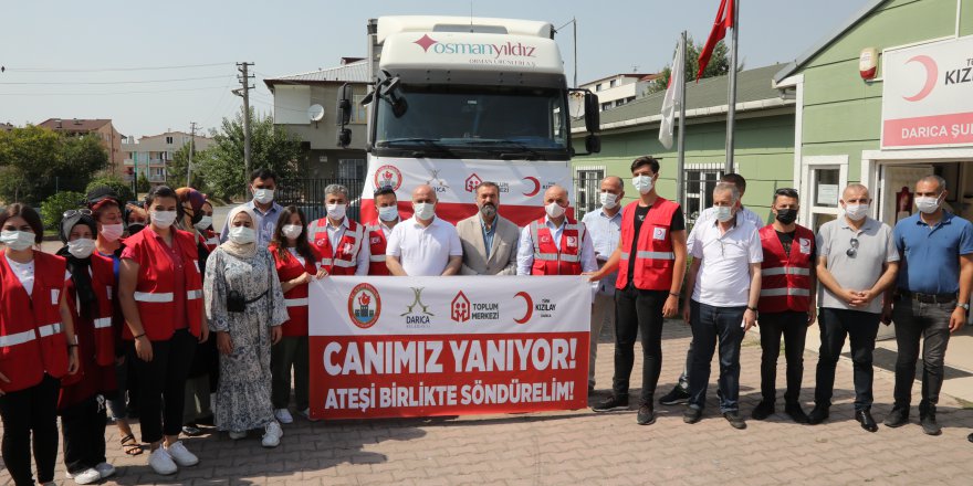 Darıca’dan Manavgat’a yardım tırı